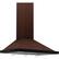 Left. ZLINE - Designer Copper 36" Externally Vented Range Hood - Baked Embossed Copper.