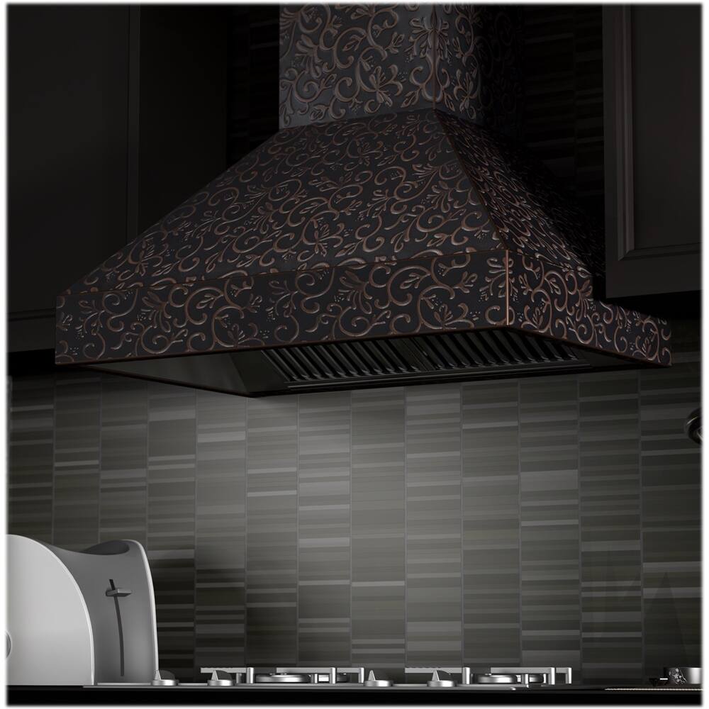 Best Buy ZLINE Designer Copper 36" Externally Vented Range Hood Black