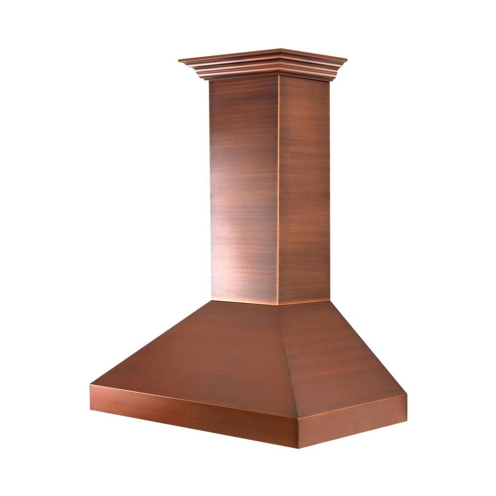 Best Buy ZLINE 36 inches Externally Vented Wall Range Hood Copper 8667C36