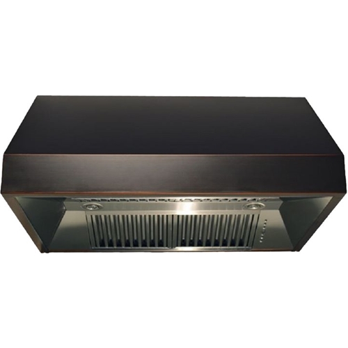 ZLINE - 36" Externally Vented Range Hood - Black/Oil-Rubbed Bronze With Copper Accents