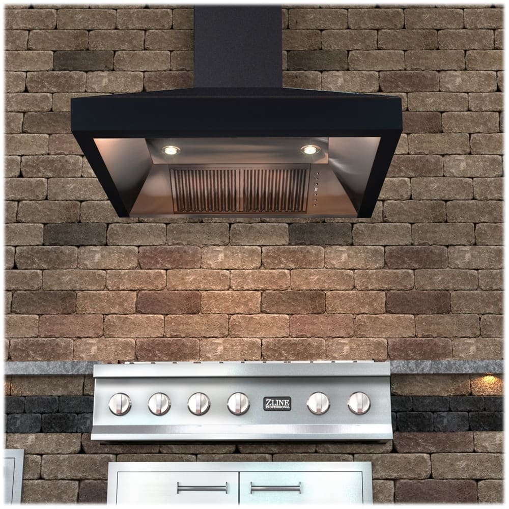 ZLINE Designer Copper 36" Externally Vented Range Hood Black/Oil-Rubbed