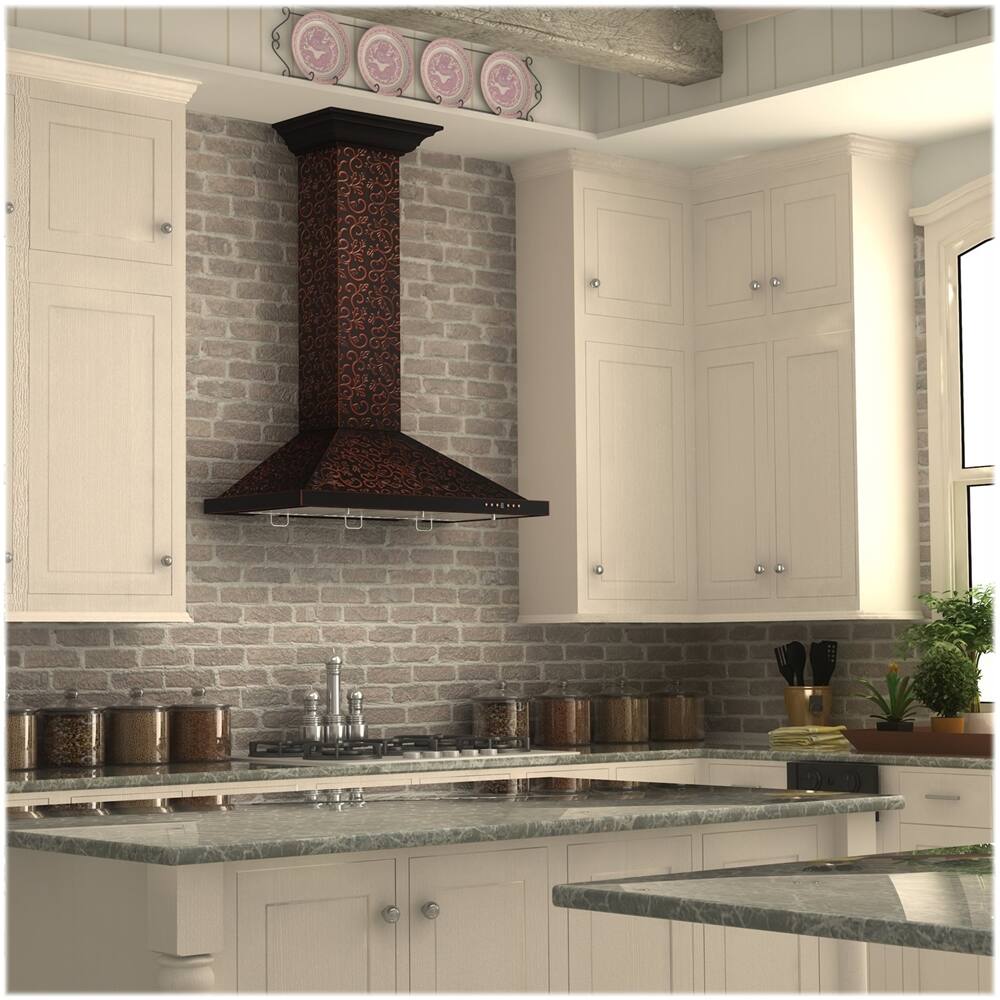 Best Buy ZLINE Designer Copper 30" Externally Vented Range Hood Baked