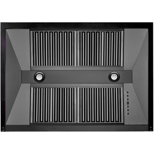 ZLINE 36" Externally Vented Range Hood Black stainless steel BS655N36