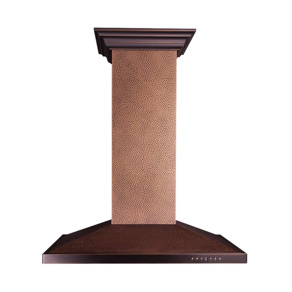Front. ZLINE - Designer Copper 30" Externally Vented Range Hood - Stainless Steel.