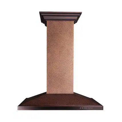 Front. ZLINE - Designer Copper 30" Externally Vented Range Hood - Stainless Steel.