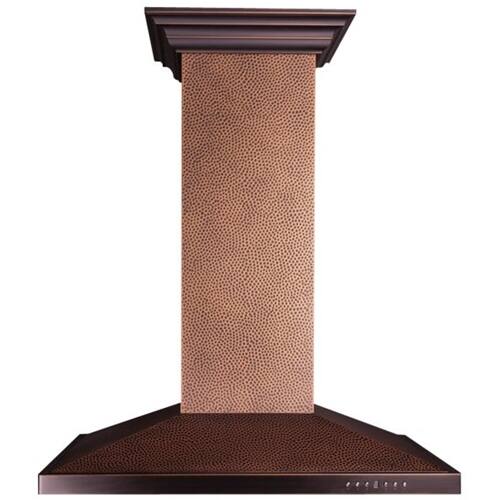 Alt View 14. ZLINE - Designer Copper 30" Externally Vented Range Hood - Stainless Steel.