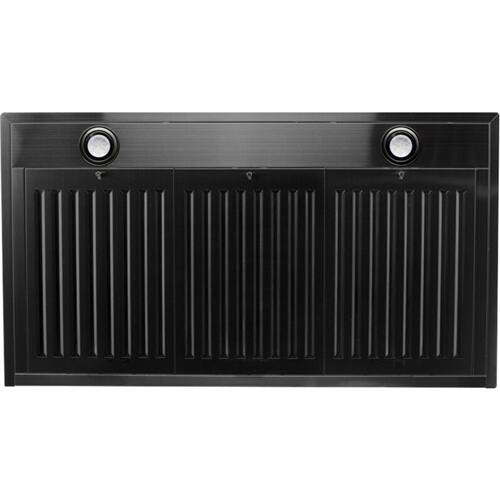 Alt View 15. ZLINE - 36" Externally Vented Range Hood - Black stainless steel.