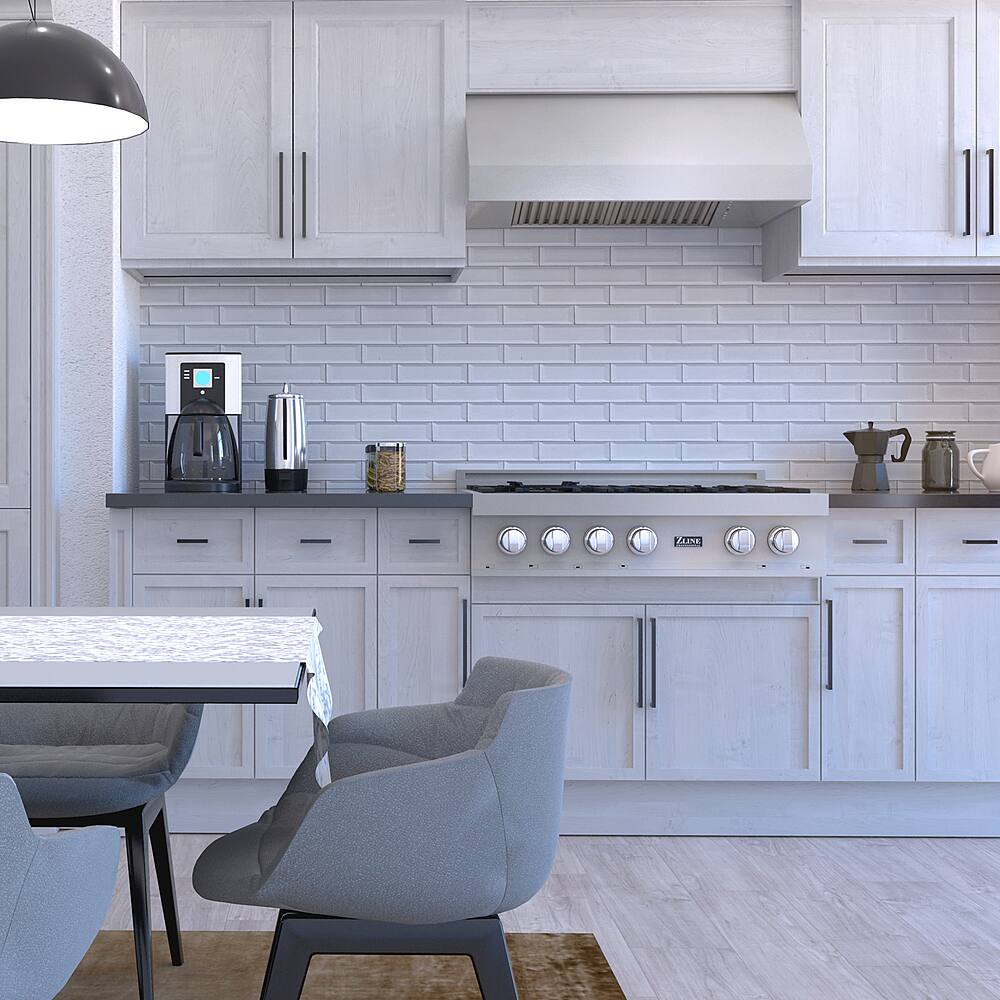 Alt View 12. ZLINE - 36" Fingerprint Resistant Stainless Steel Convertible Vent Under Cabinet Range Hood (8685S-36) - Silver.