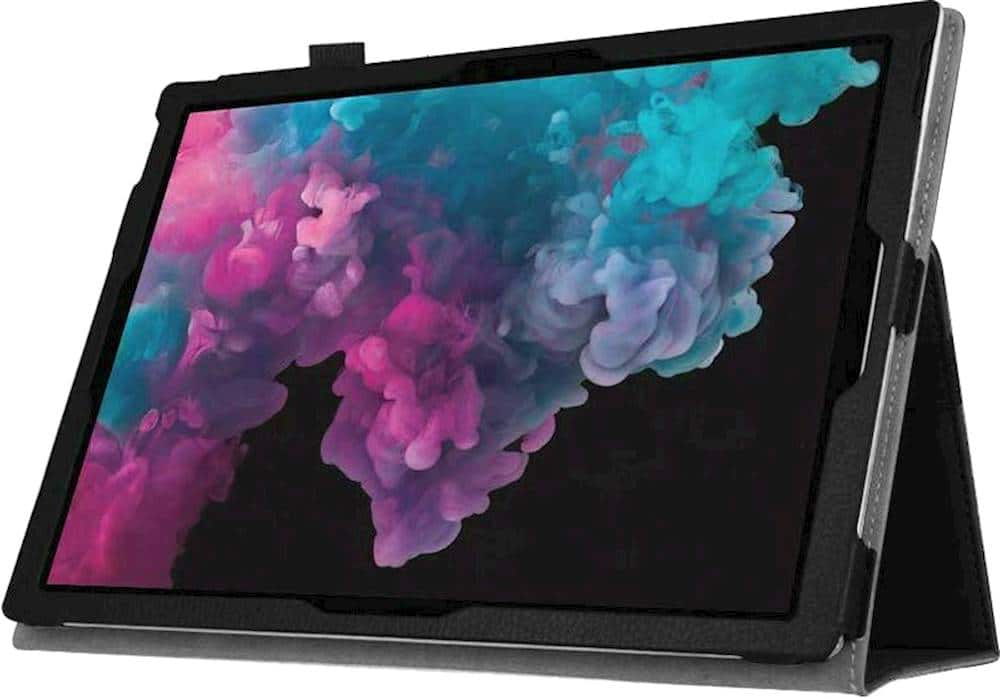 SaharaCase - Folio Case for Microsoft Surface Pro 6, Pro 7 and Pro 7+ - Black - Front_Zoom