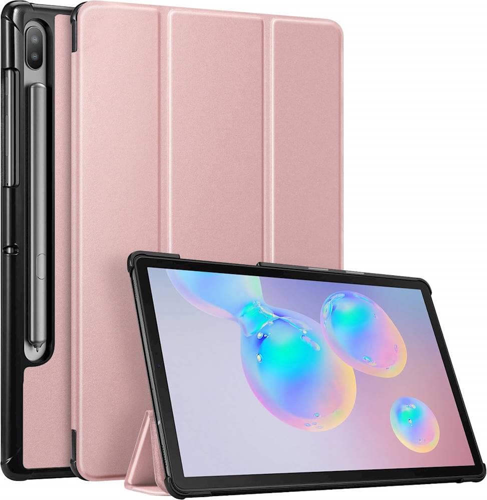 Angle. SaharaCase - Folio Case for Samsung Galaxy Tab S6 10.5" - Rose Gold.