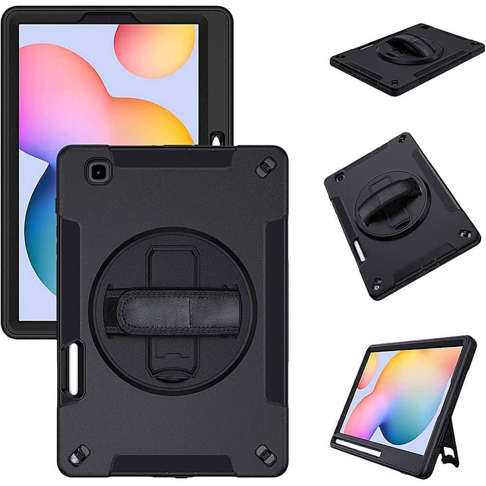 Alt View 11. SaharaCase - Rugged Protection Case for Samsung Galaxy Tab S6 Lite (2020-2024) - Black.