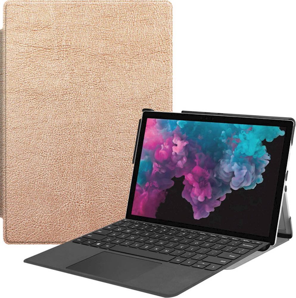 Alt View 12. SaharaCase - Folio Case for Microsoft Surface Pro 6 and Surface Pro 7 and Surface Pro 7+ - Rose Gold.