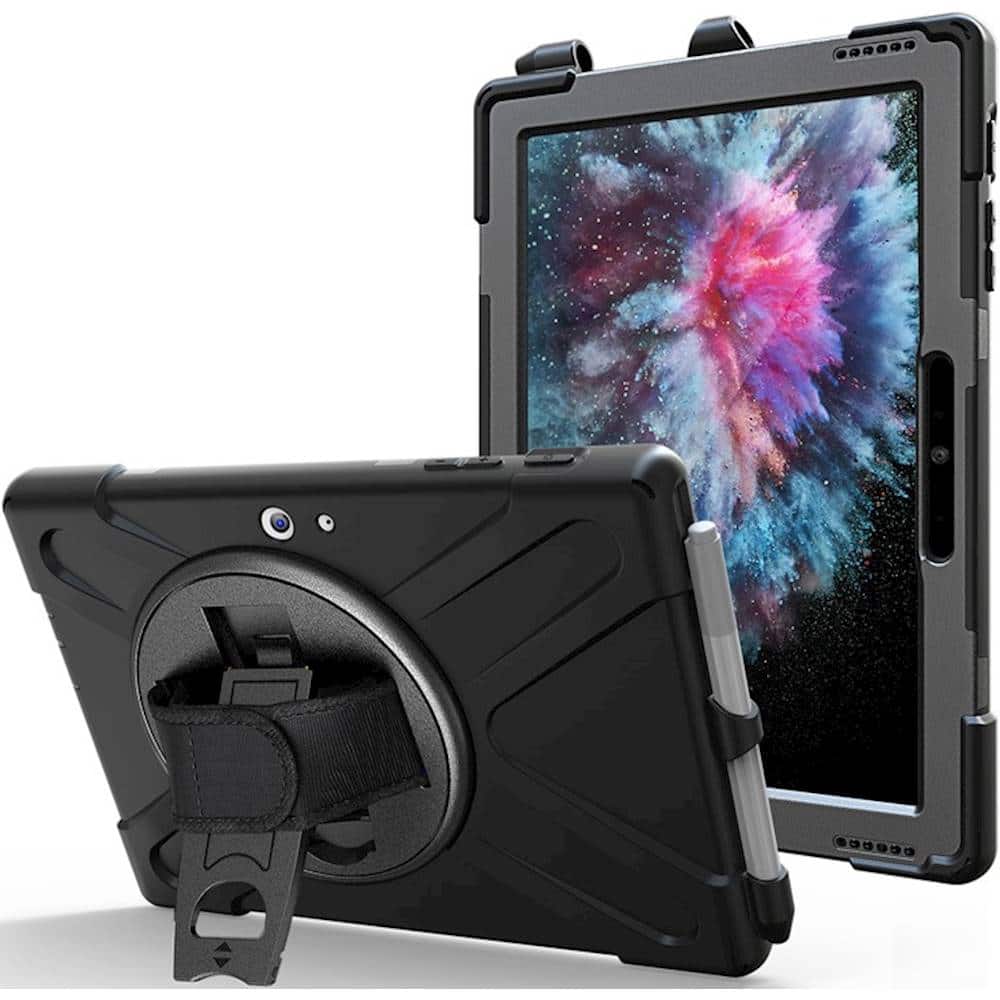 Alt View 11. SaharaCase - Protection Case for Microsoft Surface Pro 6 and 7 and Surface Pro 7+ - Black.