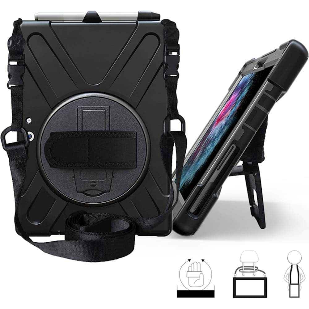Alt View 15. SaharaCase - Protection Case for Microsoft Surface Pro 6 and 7 and Surface Pro 7+ - Black.