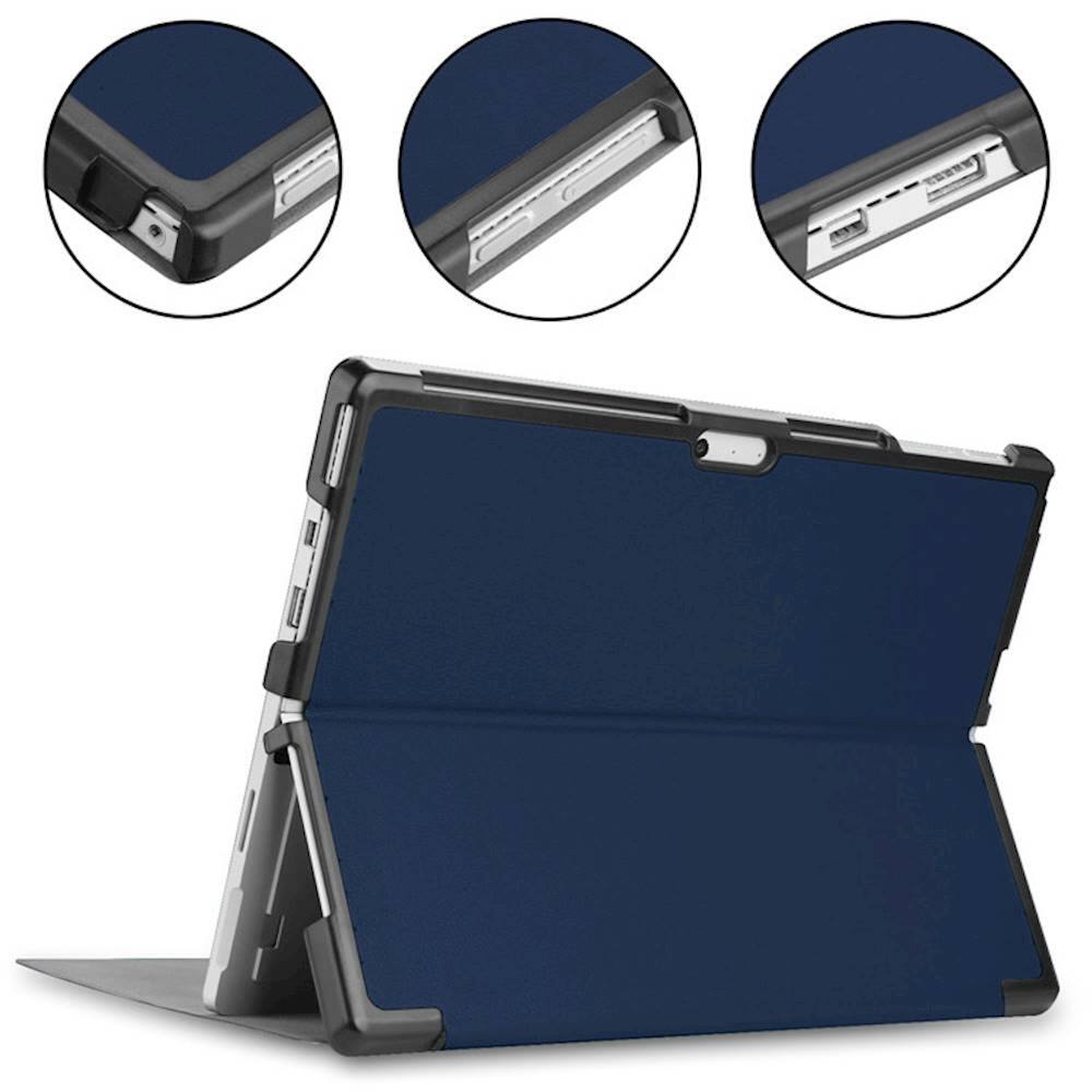 Alt View 14. SaharaCase - Folio Case for Microsoft Surface Pro 6 and Surface Pro 7 and Surface Pro 7+ - Blue.