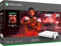 Front Zoom. Microsoft - Xbox One X 1TB NBA 2K20 Special Edition Console Bundle.
