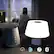 Alt View 14. OttLite - Entertain LED Bluetooth Speaker Lamp w/ 3 Brightness Settings, 3 Light Temperatures Settings, Removeable Emergency Light - Gray and White.