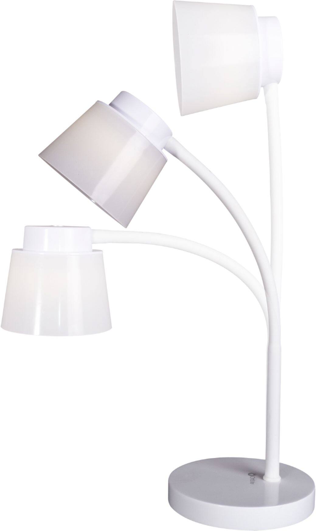 Alt View 12. OttLite - Clarify LED Desk Lamp with 4 Brightness Settings and Adjustable Neck - White.