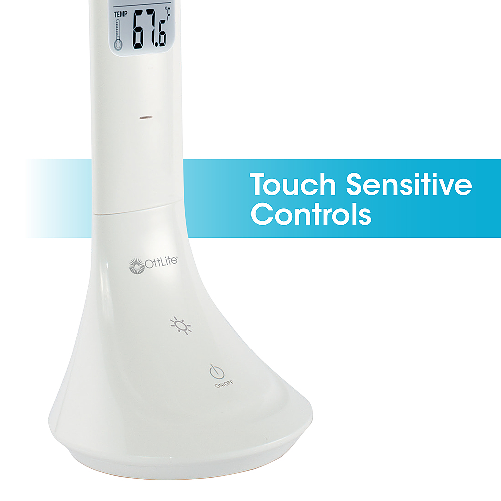 The text on the image reads "Touch Sensitive Controls OttLite ON/OFF."