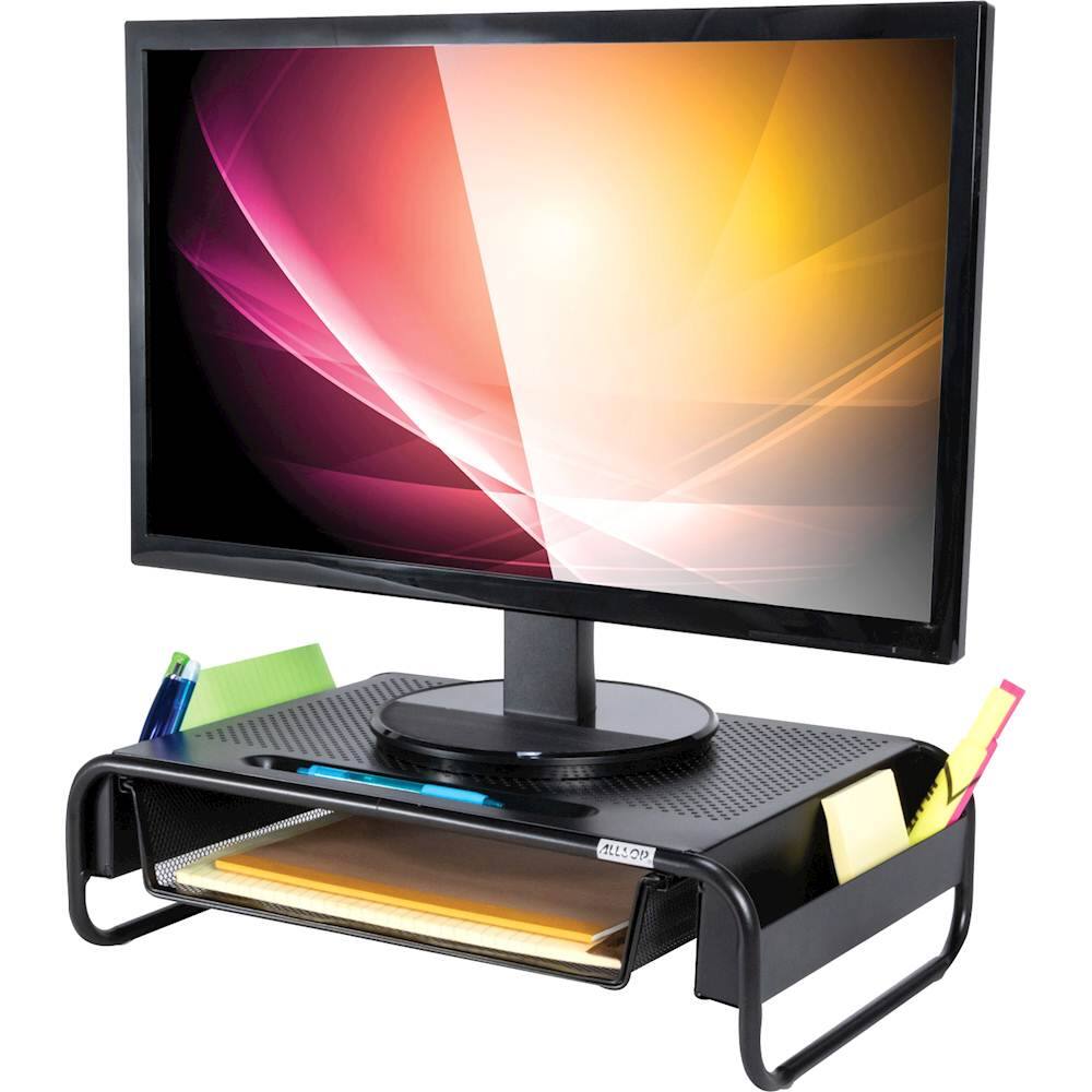 Alt View 11. Allsop - Monitor Stand - Black.