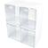 Alt View 12. Deflecto - Interlocking Storage Organizer (4-Pack) - White.