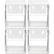 Alt View 13. Deflecto - Interlocking Storage Organizer (4-Pack) - White.