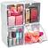 Alt View 15. Deflecto - Interlocking Storage Organizer (4-Pack) - White.