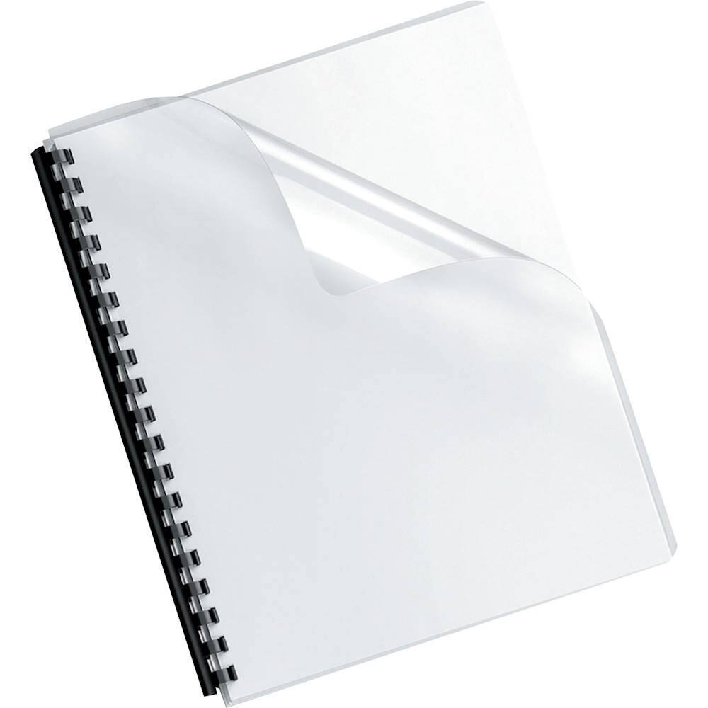 Front. Fellowes - Crystals Binding Cover (100-Pack) - Clear.