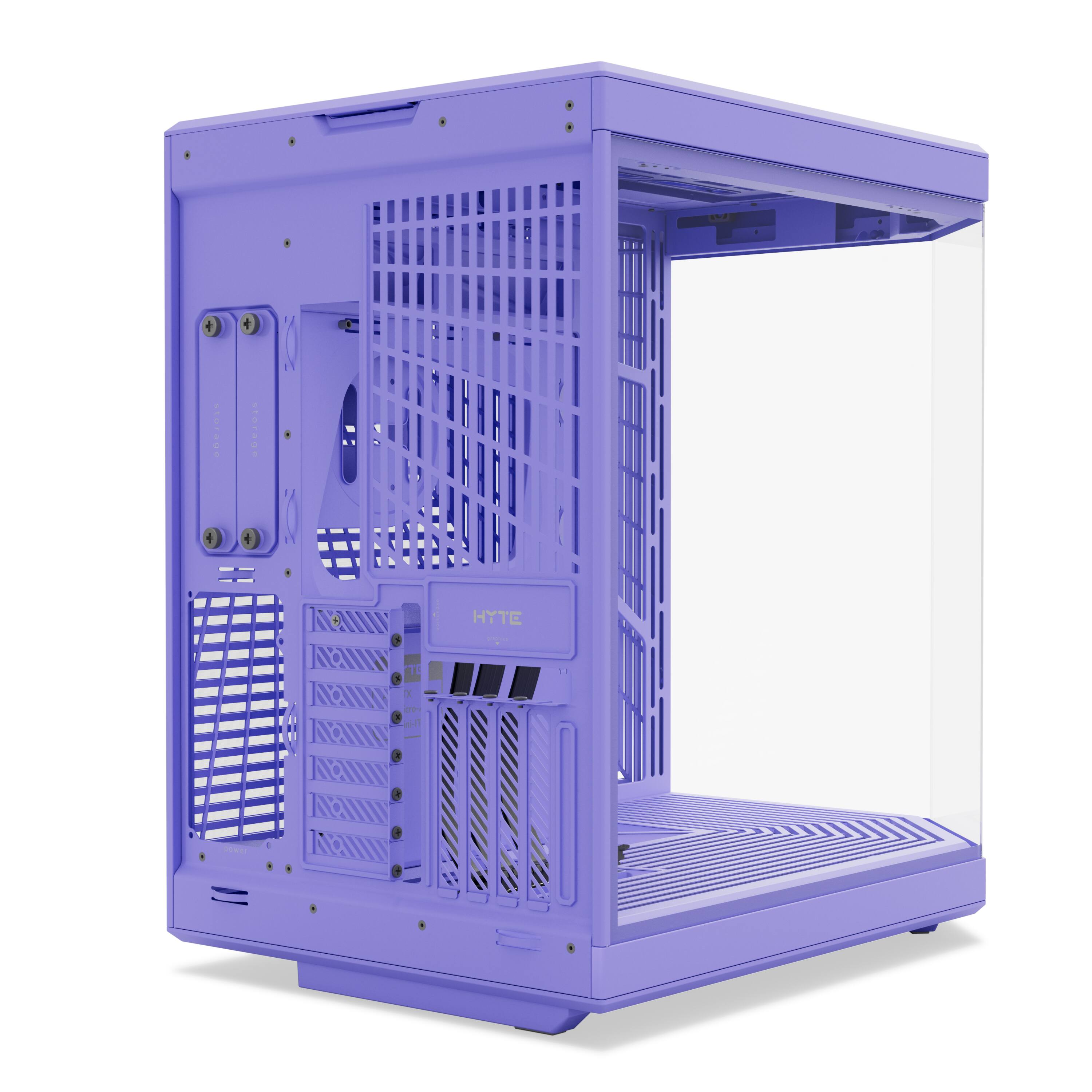 Alt View 13. HYTE - Y70 Mid-Tower ATX Gaming PC Desktop Case with Riser Cable - Taro Milk.