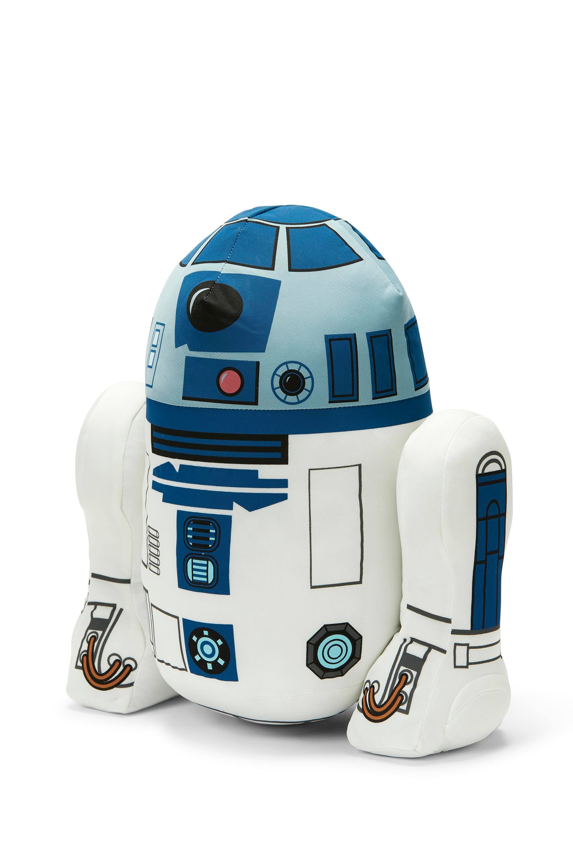 Alt View 2. Star Wars - Stuffed Star Wars Plush Toy - 15" Talking R2D2 Doll - White.