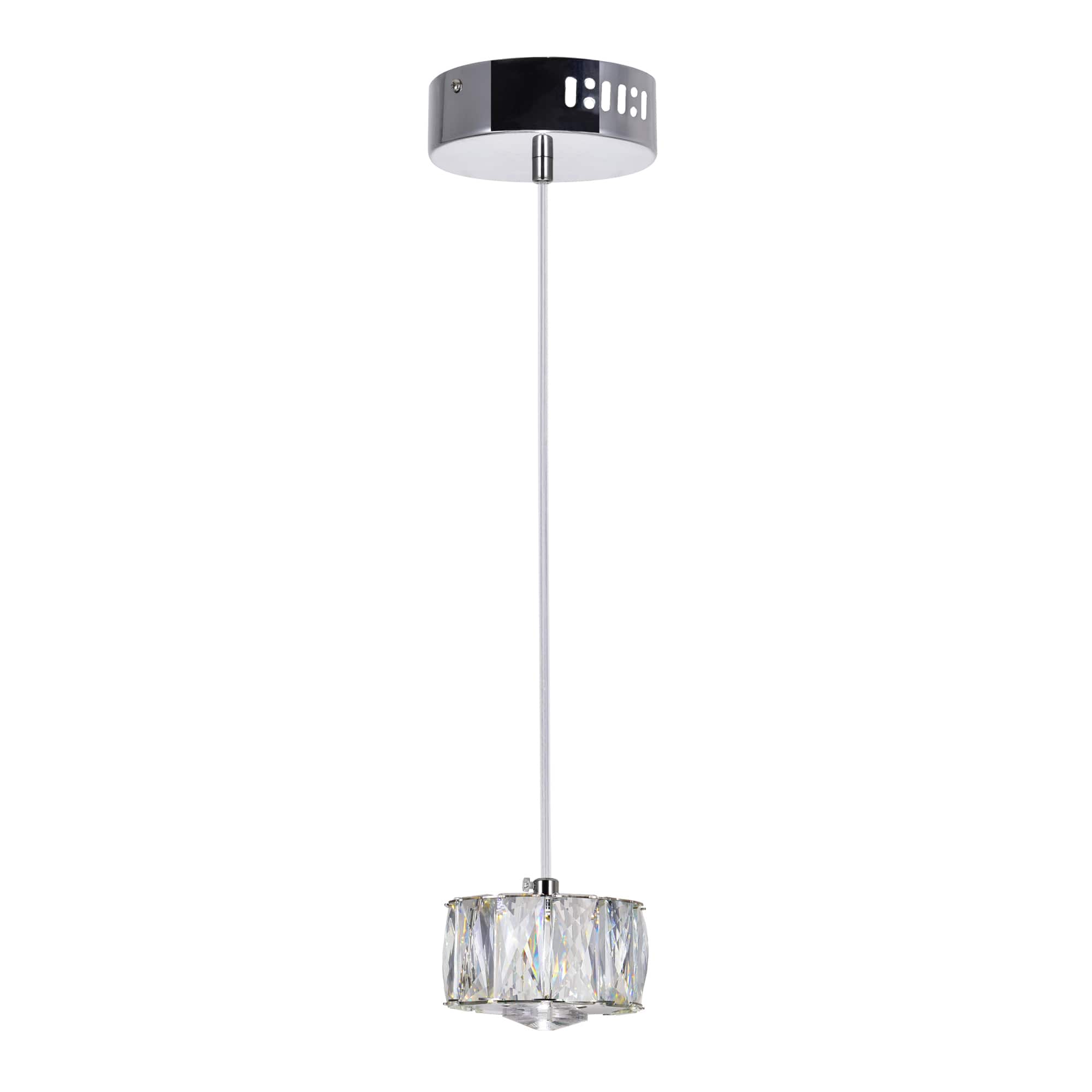 CWI Lighting - Milan LED Mini Pendant With Finish - Chrome