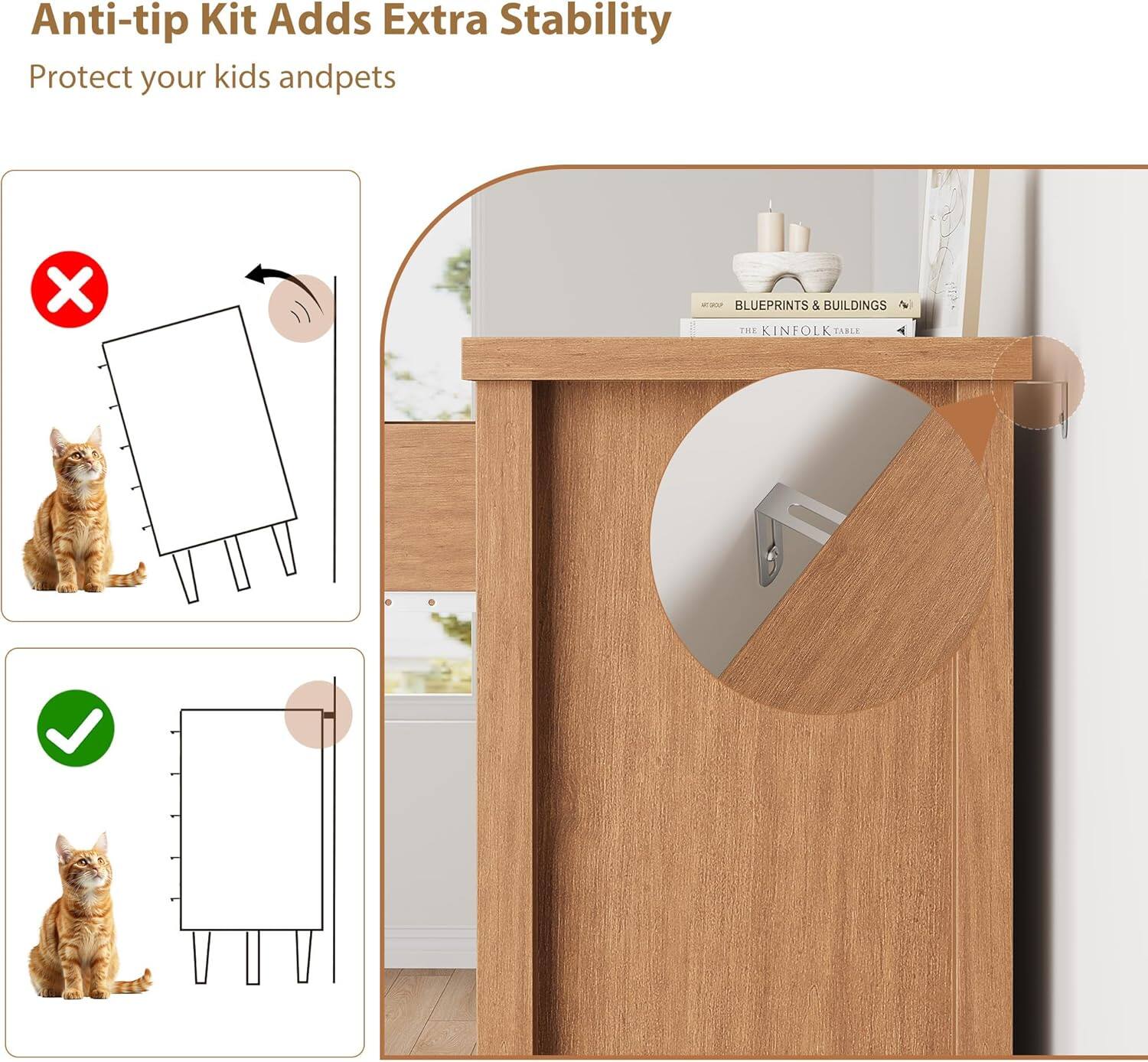 Anti-tip Kit Adds Extra Stability  
Protect your kids and pets  

BLUEPRINTS & BUILDINGS  
THE KINFOLK TABLE