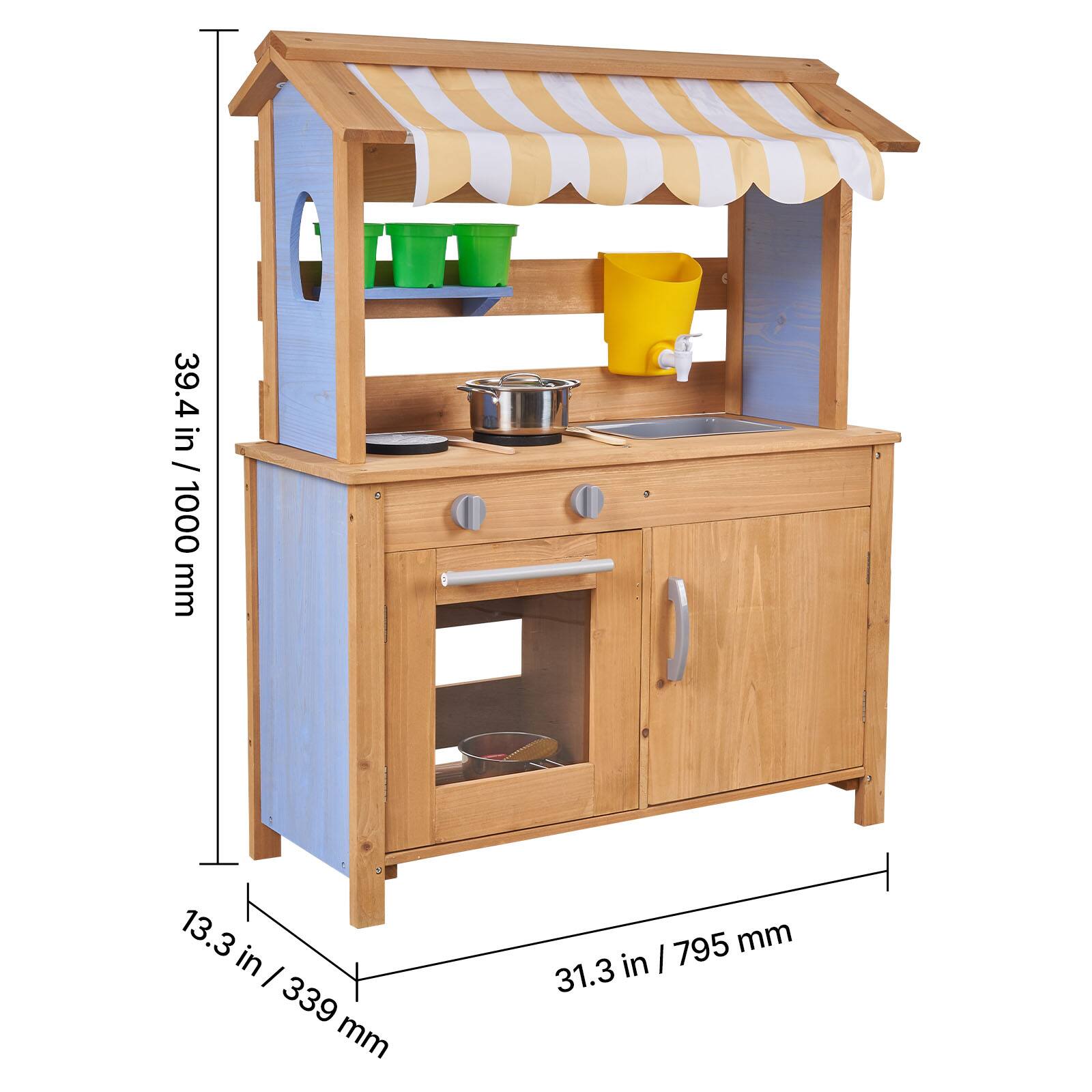 39.4 in / 1000 mm  
13.3 in / 339 mm  
31.3 in / 795 mm