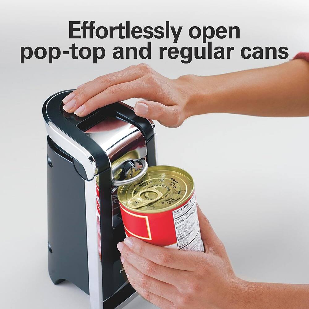 Effortlessly open pop-top and regular cans