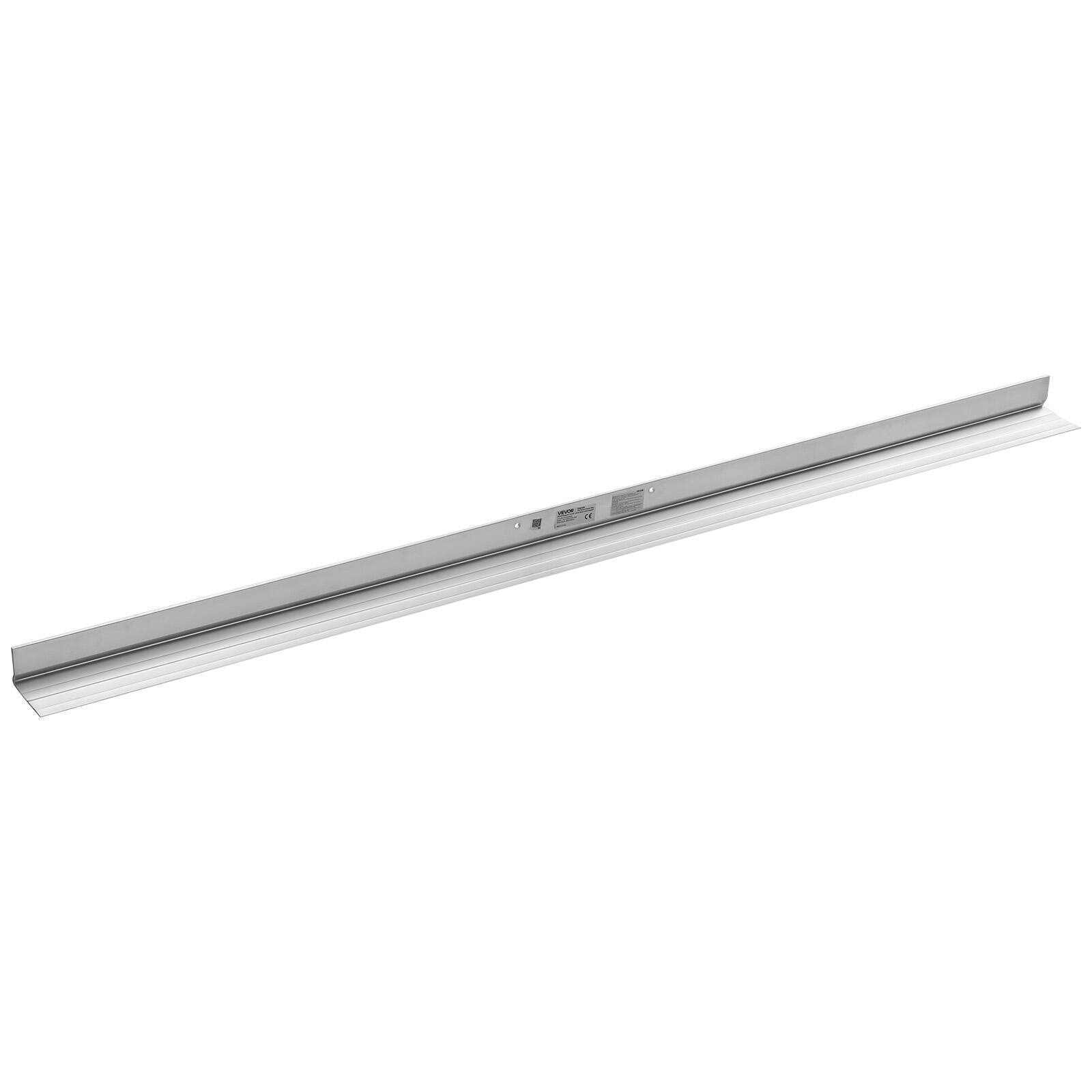 Alt View 5. VEVOR - Concrete Screed Blade 10 ft Length Aluminum Alloy Board Leveling Tool, 5.3 in Wide Straight Edge, Wide Coverage - Silver.