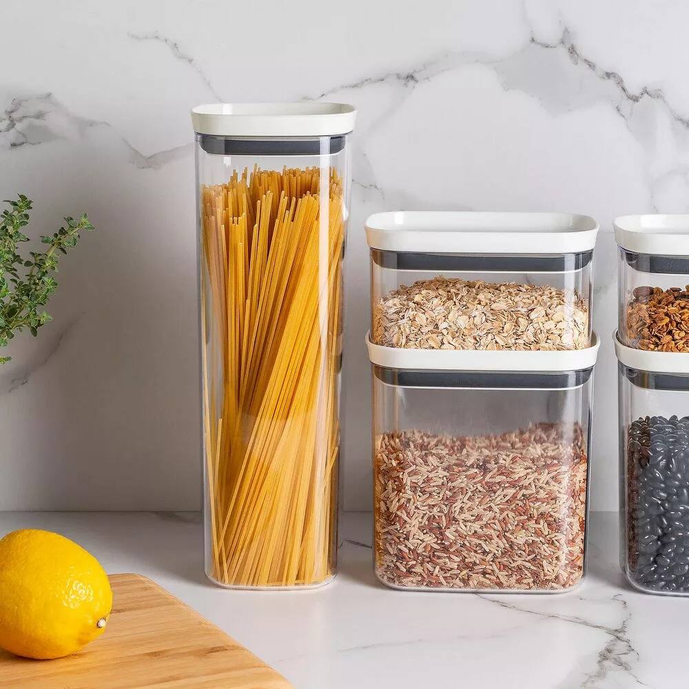 Alt View 8. OU - OU Airtight Food Storage Container 2.1qt, BPA Free Clear Plastic Storage Container with Leak Proof Lid.