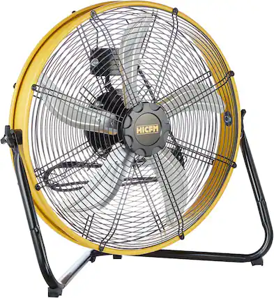 Front. Akoasm - 20" Heavy Duty Shroud Fan Floor Fan 6300 CFM, IP44 Enclosed Motor, Industrial Air Circulator for Workshop Garage.