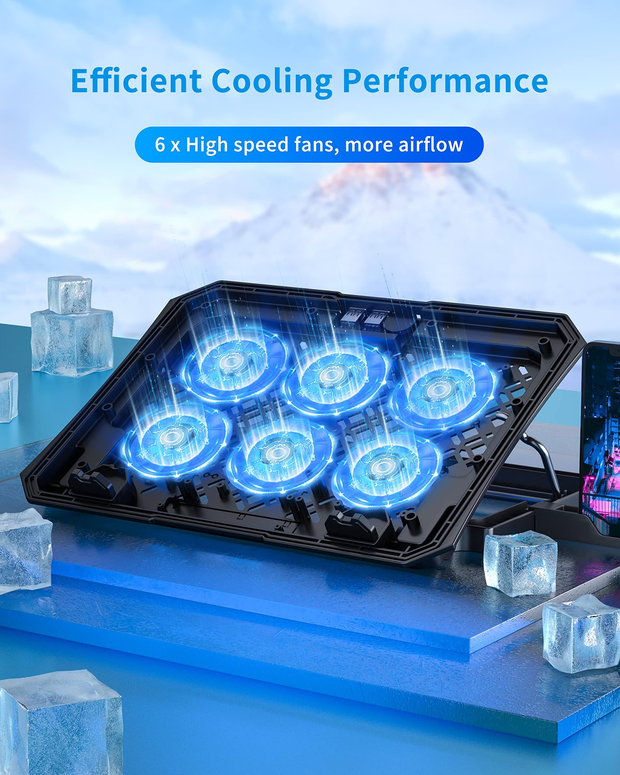 Efficient Cooling Performance  
6 x High speed fans, more airflow