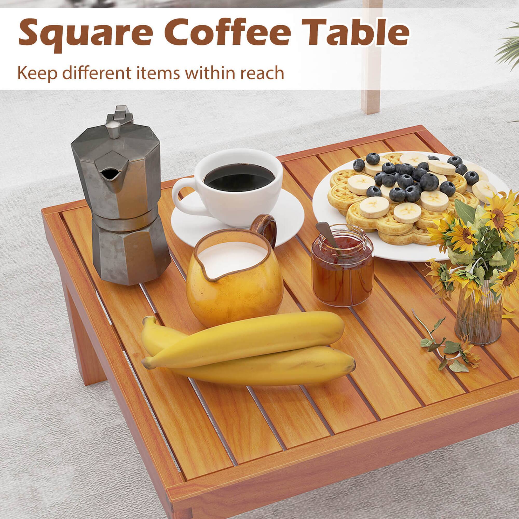 Square Coffee Table
Keep different items within reach