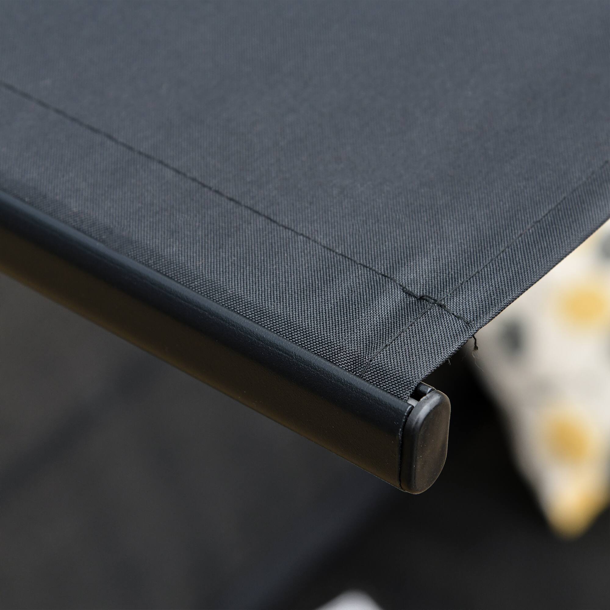 Alt View 5. Outsunny - Outsunny Patio Swing Chair with Canopy, Seats 2 Adults Loveseat Bench with Adjustable Tilt Canopy, Armrests - Black.