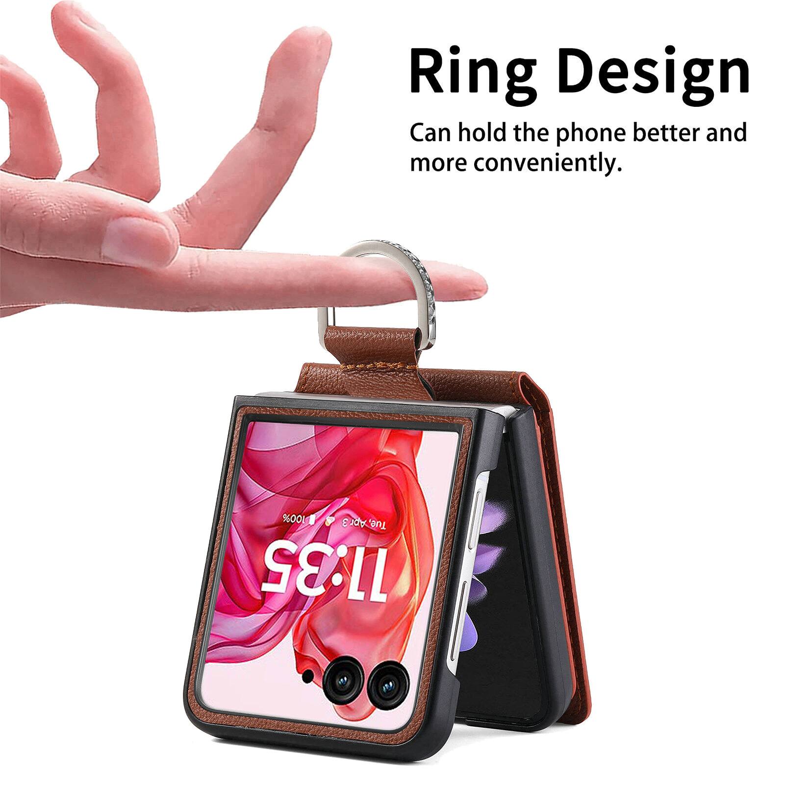 Ring Design Can hold the phone better and more conveniently.