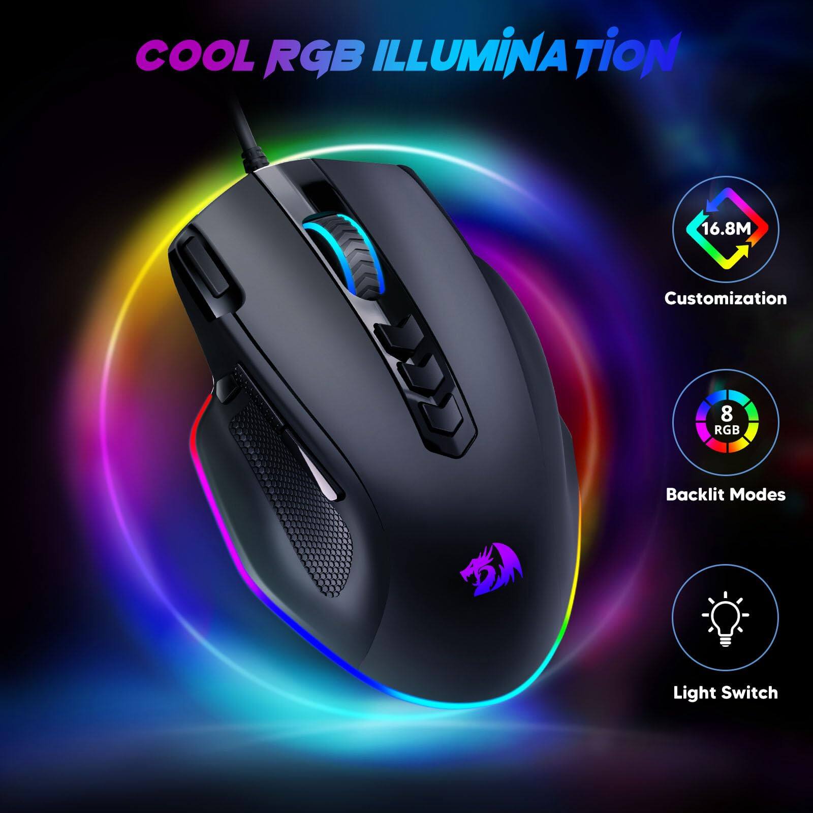 COOL RGB ILLUMINATION

16.8M Customization

8 RGB Backlit Modes

Light Switch