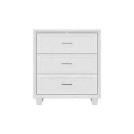Famapy - 3 - Drawer Nightstand: Sleek Storage for Tidy Spaces - White