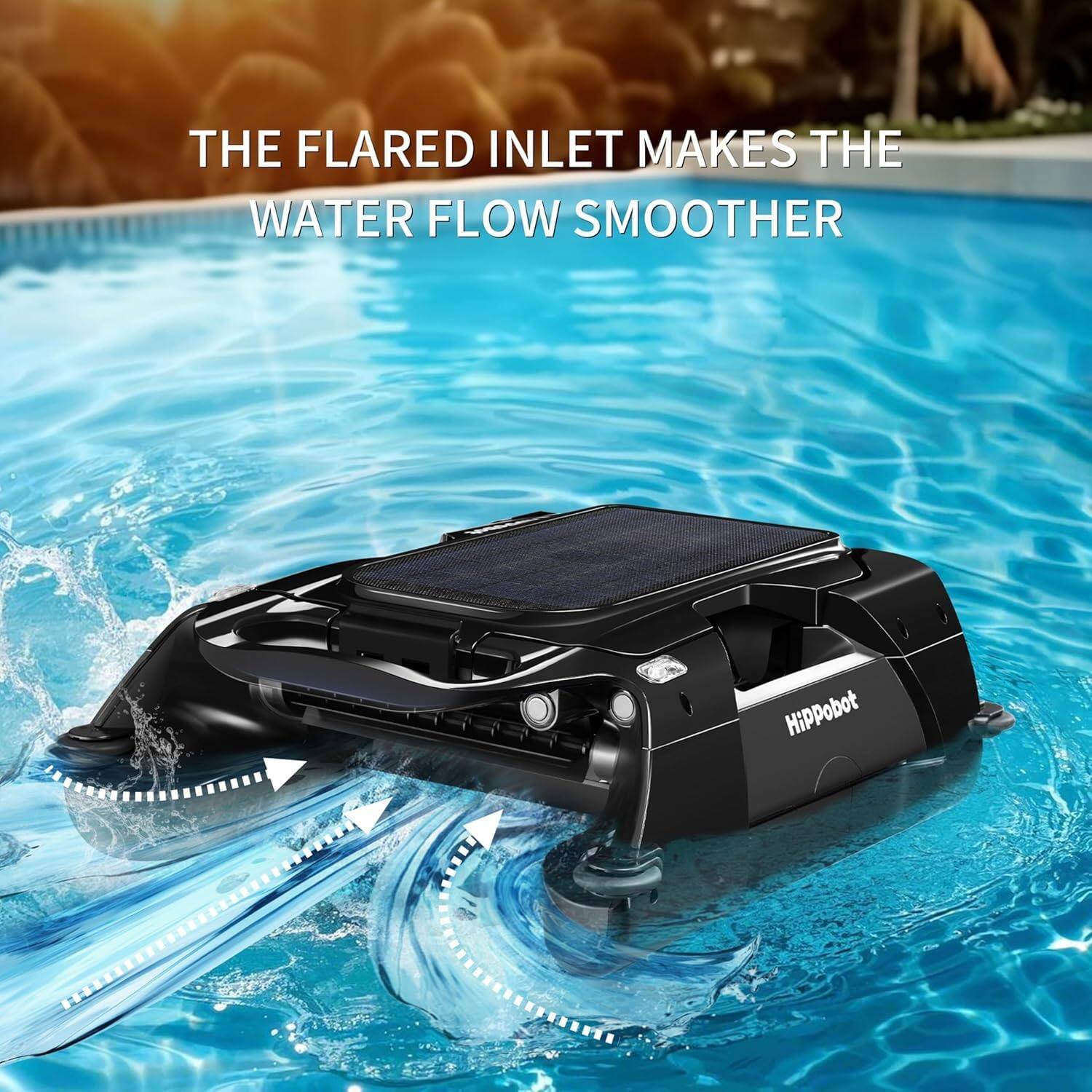 The flared inlet makes the water flow smoother.