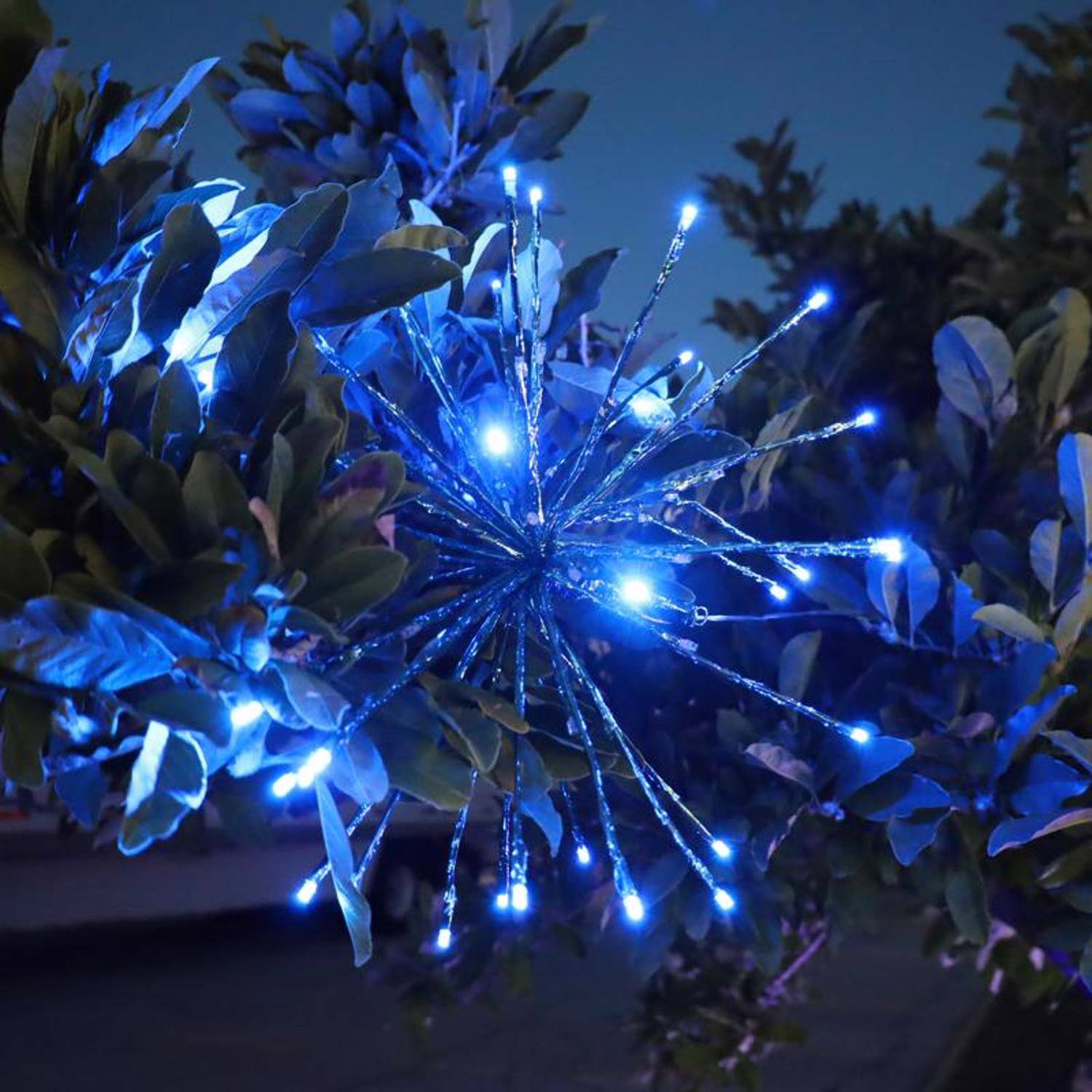 Alt View 1. Celebrations - Celebrations LED Blue 3-in-1 Radiant Blast 16 in. Pathway Decor - Blue.
