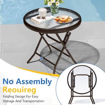 No Assembly Required  
Folding Design For Easy Storage And Transportation