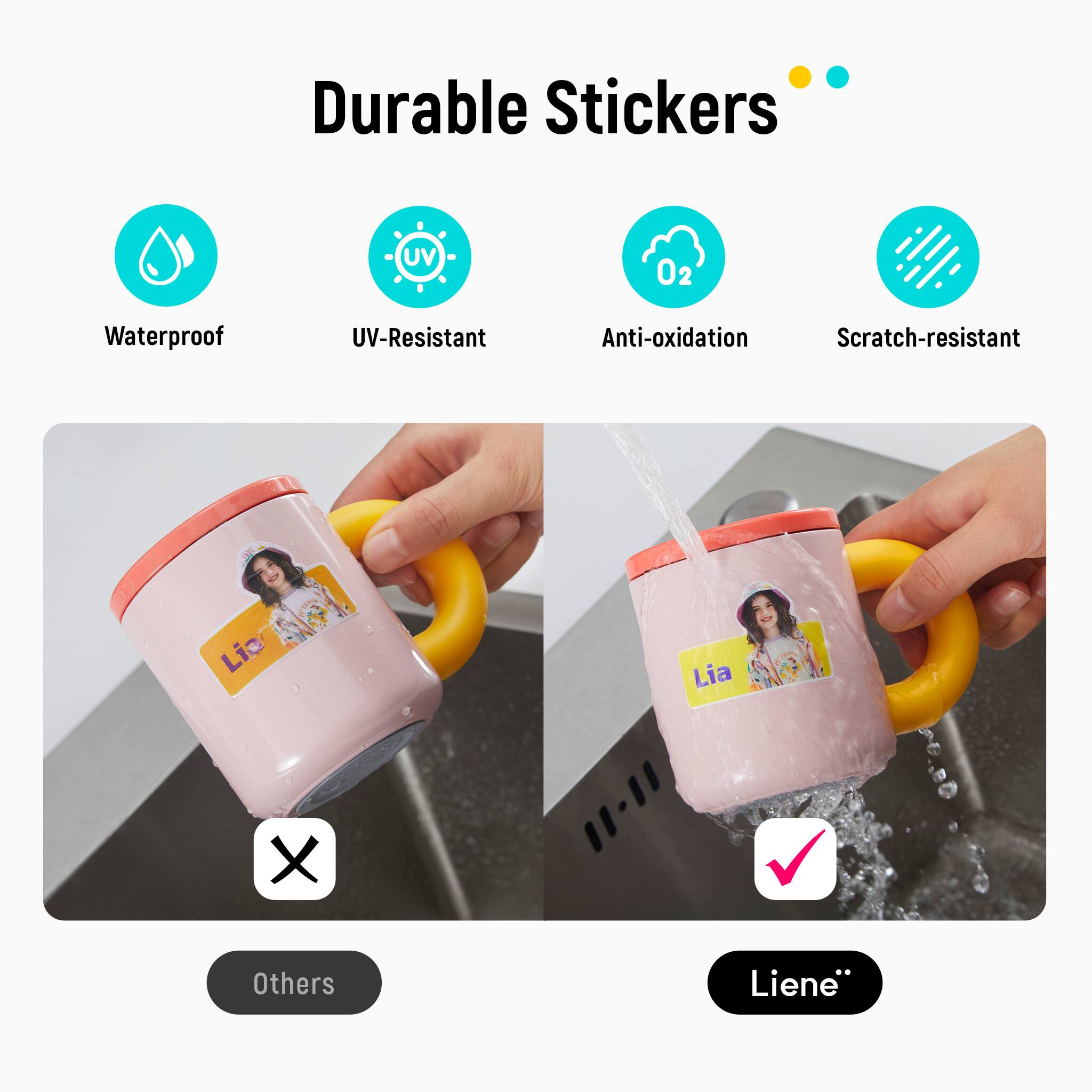 Durable Stickers UV 02 Waterproof UV-Resistant Anti-oxidation Scratch-resistant Lia Lia X Others Liene