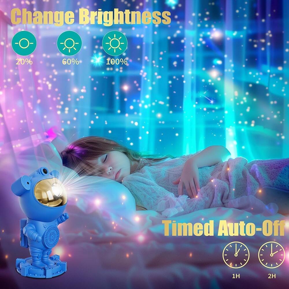 Change Brightness  
20% 60% 100%  

Timed Auto-Off  
1H 2H
