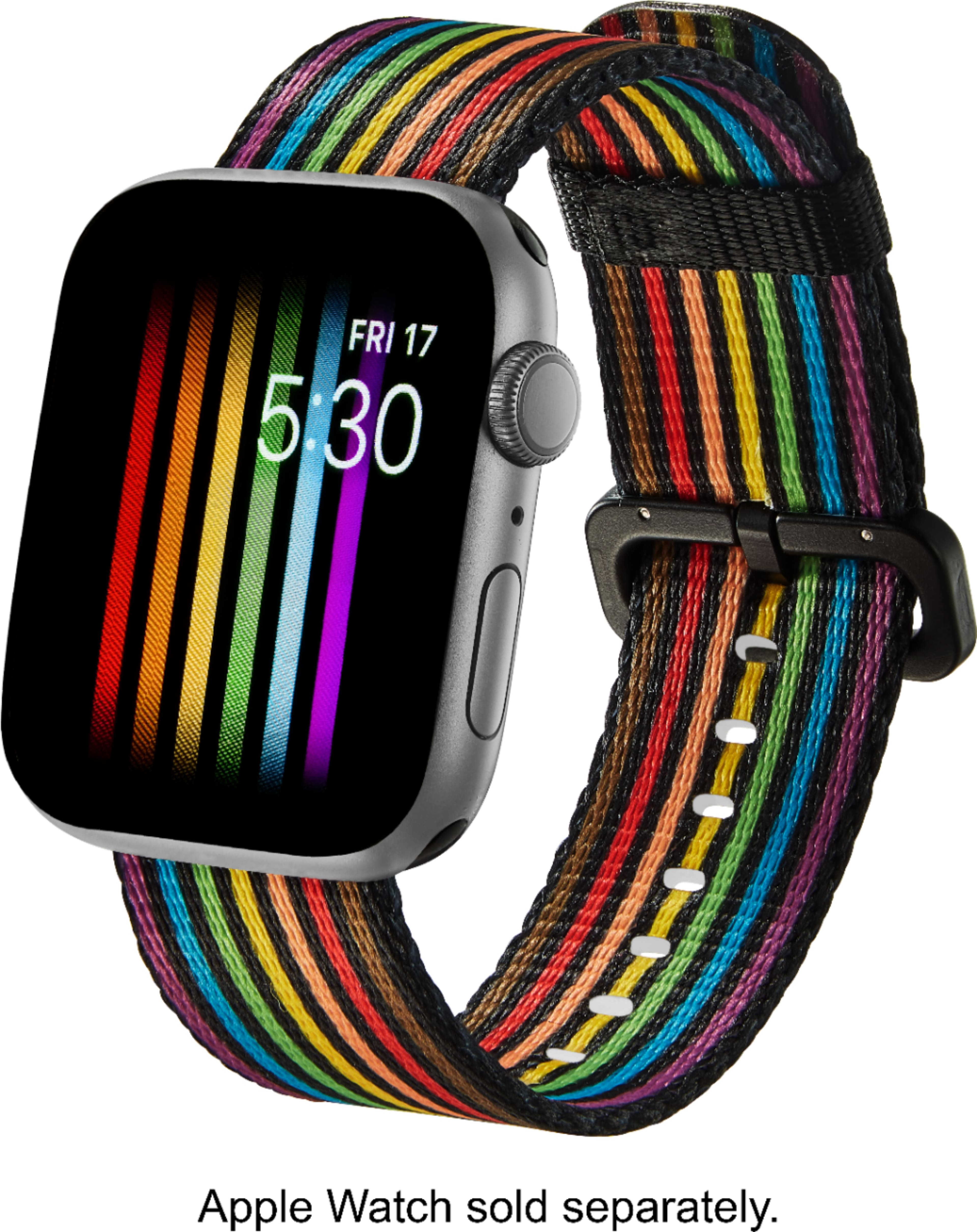 Lane And Lucia Mod Rainbow 38mm/40mm Black Apple Watch Band