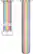 Angle. Modal™ - Pride Edition Woven Nylon Band for Apple Watch 42, 44, 45mm (Series 1-8) and Apple Watch Ultra 49mm - White/Pride Stripe.